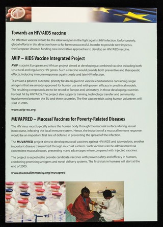 HIV/AIDS : Europe leading the global fight : European research in action / European Commission Directorate-General for Research.