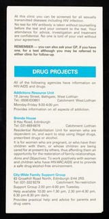 HIV/AIDS : "a ready guide" to services and facilities currently available in Lothian / published by Regional AIDS Group, printed by Lothian Regional Council.