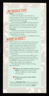 The AIDS problem in Scotland : what everyone should know / issued by the Scottish Health Education Group.