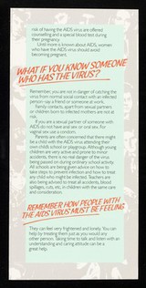 The AIDS problem in Scotland : what everyone should know / issued by the Scottish Health Education Group.