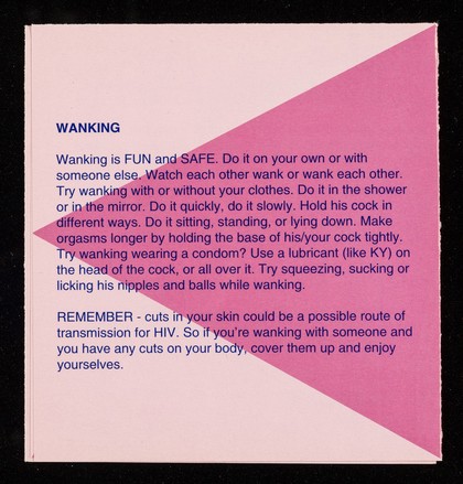 Pocket guide to healthy sex : for men who have sex with men / produced by the Lothian Gay Men's Health Group ... illustrations reproduced by kind permission of Deutsche AIDS-Hilfe.