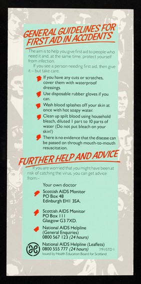 The AIDS problem in Scotland : what everyone should know / issued by the Scottish Health Education Group.