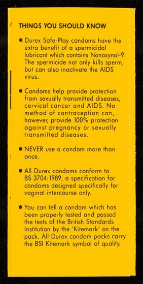 Durex Safe-Play / LRC Products Limited.