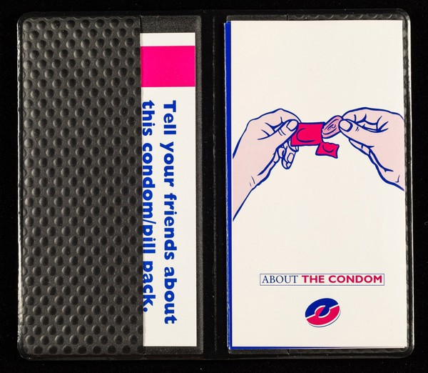 Tell your friends about this condom/pill pack : to get one, they just neeed to ask their GP or family planning doctor / Lothian Health.