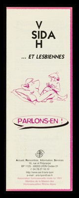 SIDA VIH ... et lesbiennes : parlons-en! / ARIS, Accueil, Rencontres, Information, Services.