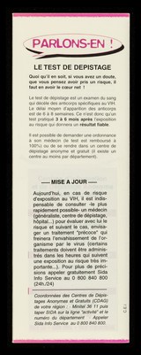 SIDA VIH ... et lesbiennes : parlons-en! / ARIS, Accueil, Rencontres, Information, Services.