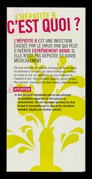 L'hépatite B & les gays : pourquoi se faire vacciner / réalisé par ACTIS, AIDES, ALS, CRIPS Rhône-Alpes, Keep Smiling et SNEG Rhône-Alpes.