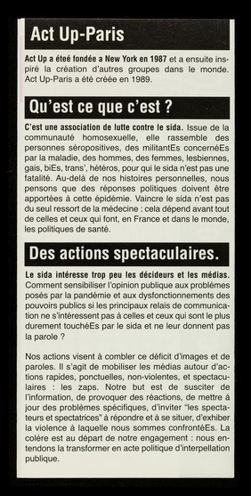 ACT UP Paris : le SIDA en France en 2011 : 7000 personnes se sont contaminées : 40% des contaminations chez les hommes concernent des homosexuels : il y a 130000 séropositifVEs : www.actupparis.org / ACT UP  Paris.