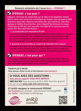 Mon sex-planning / IPERGAY, un essai ANRS.