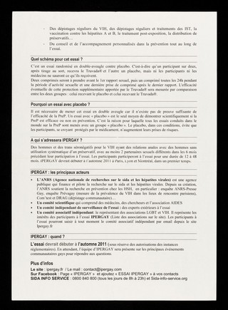 Journal d'info mai 2011 : L'ANRS prépare un essai important pour l'avenir de la prévention chez les gays / ANRS, IPERGAY.