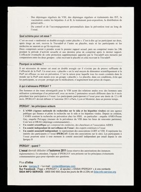 Journal d'info juin 2011 : L'ANRS prépare un essai important pour l'avenir de la prévention chez les gays / ANRS, IPERGAY.