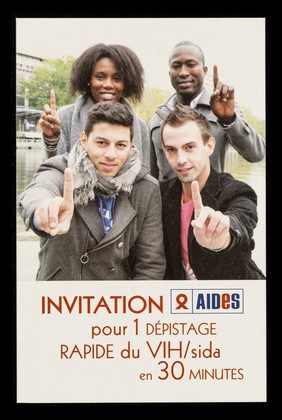 Invitation pour 1 dépistage rapide du VIH/sida en 30 minutes : pour nous contacter ... / AIDES.