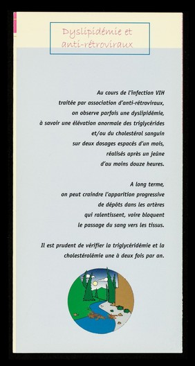 Dyslipidémie et anti-rétroviraux : cahier pratique : nutrition & VIH / ALS, Association de lutte contre le sida.