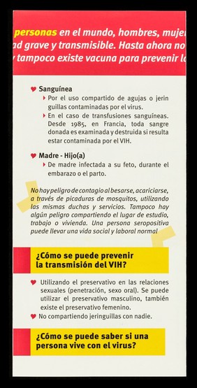 El VIH-SIDA : attención gratuita / ARCAT.
