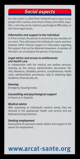 ARCAT : organization dedicated to research, information and campaigns for the access to medical treatment / ARCAT.