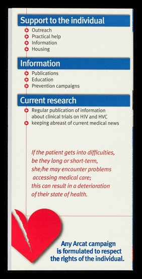 ARCAT : organization dedicated to research, information and campaigns for the access to medical treatment / ARCAT.