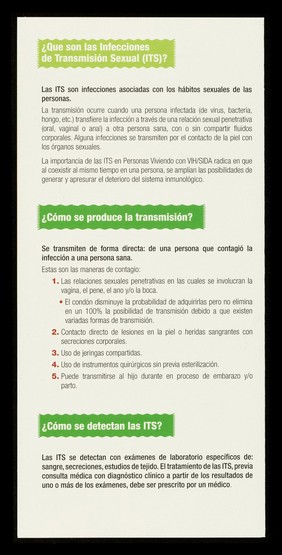 Las infecciones de transmisión sexual (ITS) / ARCAT.