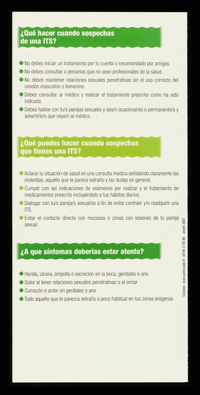 Las infecciones de transmisión sexual (ITS) / ARCAT.