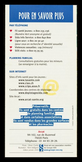 Majeur dès 15 ans / ARCAT.