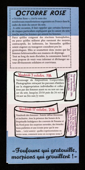 Programme dernier trimestre 2014 / Commission Santé F.