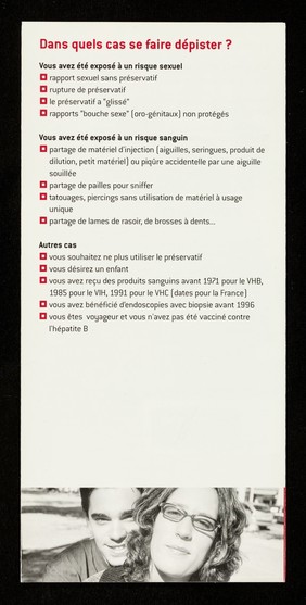 Consultations de dépistage anonyme et gratuit : hépatites B et C, Sida, syphilis : où en êtes-vous? / Conseil général de l'Essonne.