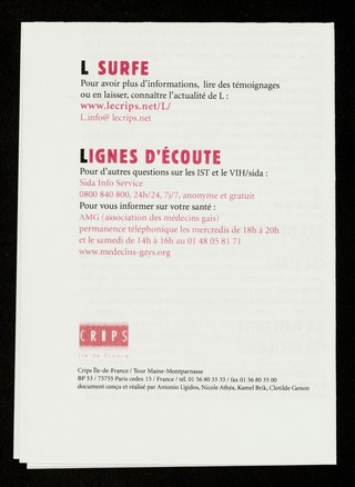 Le suivi gynécologique des lesbiennes / Crips Île-de-France.