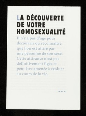 L'orientation sexuelle / Crips Île-de-France.