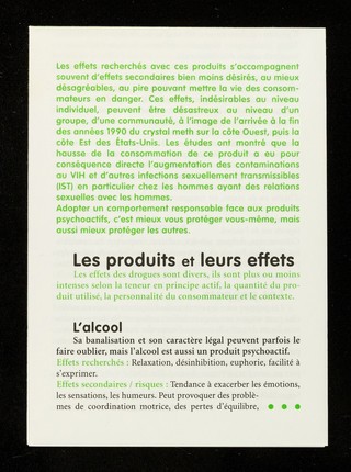 Usage de drogues : be gay : bien être / Crips Île-de-France.