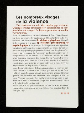 Les violences dans le couple / Crips Île-de-France.