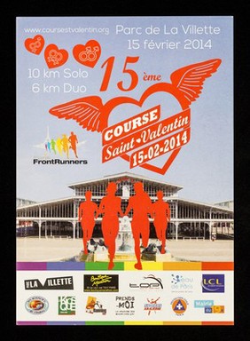 15ème course Saint-Valentin : 15-02-2014 : Parc de la Villette, 15 février 2014 / Paris Frontrunners.