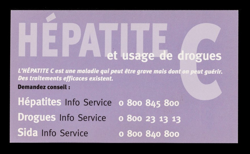 Hépatite C et usage de drogues.