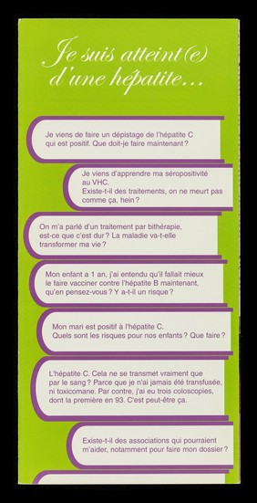 Ne restez pas sans réponses / Hépatites Info Service.