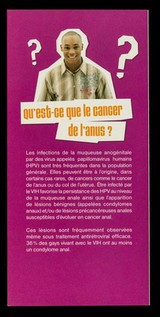 Prévenir le cancer anal : gays vivant avec le VIH / Institut National du Cancer.