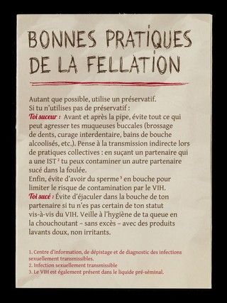 Tu suces? #1, Sex anatomy / Le Kiosque Infos Sida.