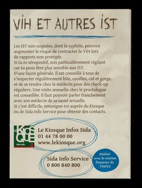 Tu suces? #2, Pipe profiler / Le Kiosque Infos Sida.