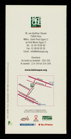 Le Kiosque : www.lekiosque.org : accueillir, écouter, soutenir, informer, orienter / Le Kiosque Infos Sida.