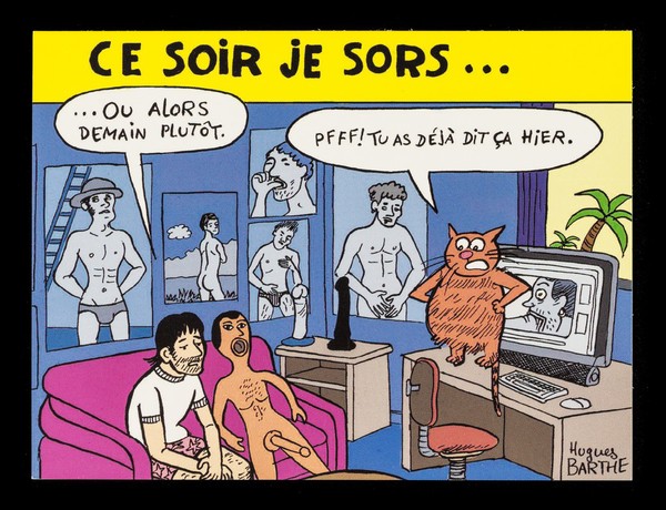 Ce soir je sors... : ou alors demain plutôt. Pfff! Tu as déjà  dit ça hier / Ligne Azur.