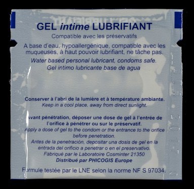 Jacket : gel lubrifiant, lubricating gel : just use it! / by Phicogis Europe.