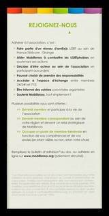 L'arc en ciel d'Orange / Mobilisnoo, Asscociation des LGBT (Lesbiennes, Gays, Bi et Trans) du Groupe France Télécom - Orange.