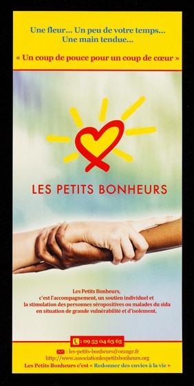 Une fleur... un peu de votre temps... une main tendue... : "un coup de pouce pour un coup de coeur" / Les Petits Bonheurs.