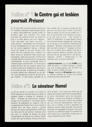 Prochoix-FLH : fonds de lutte contre l'homophobie / Prochoix.