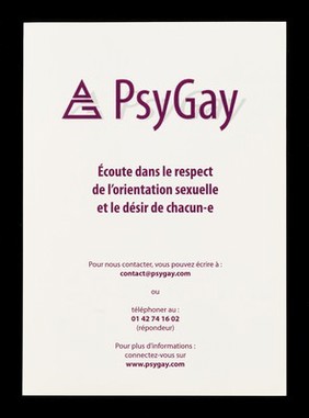 PsyGay : écoute dans le respect de l'orientation sexuelle et le désir de chacun-e.