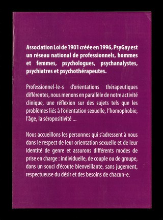 PsyGay : écoute dans le respect de l'orientation sexuelle et le désir de chacun-e.