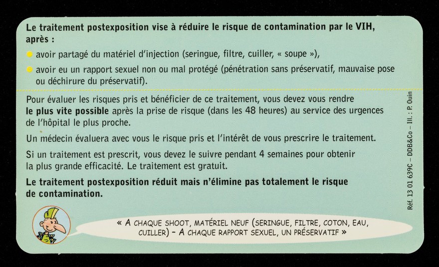 Sida et traitement d'urgence : demandez conseil: Sida Info Sevice... / ill.: P. Ouin.