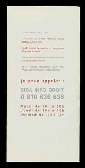 SIDA : en parler, ça aide ... / Sida Info Service.