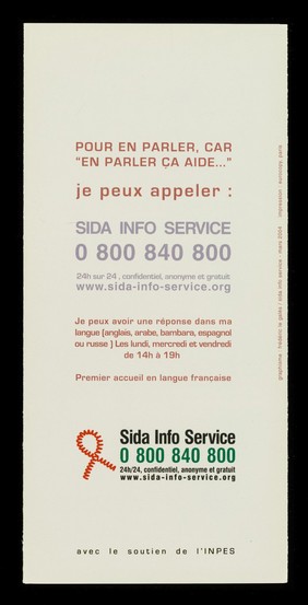 SIDA : en parler, ça aide ... / Sida Info Service.