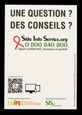 Ça va? Tu t'y retrouves? : TASP, Préservatif, PrEP, TPE, TROD, charge viral / Sida Info Service ; campagne réalisée en partenariat avec ENIPSE, Équipe nationale d'intervention en prévention et santé pour les entreprises.