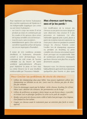 Hépatite C : gérer les effets indésirables des traitements. No.3, Les problèmes de peau et la chute des cheveux / SOS Hépatites Fédération.