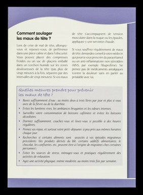 Hépatite C : gérer les effets indésirables des traitements. No.4, Maux de tête / SOS Hépatites Fédération.