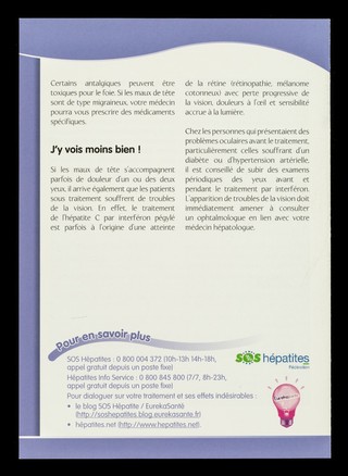 Hépatite C : gérer les effets indésirables des traitements. No.4, Maux de tête / SOS Hépatites Fédération.
